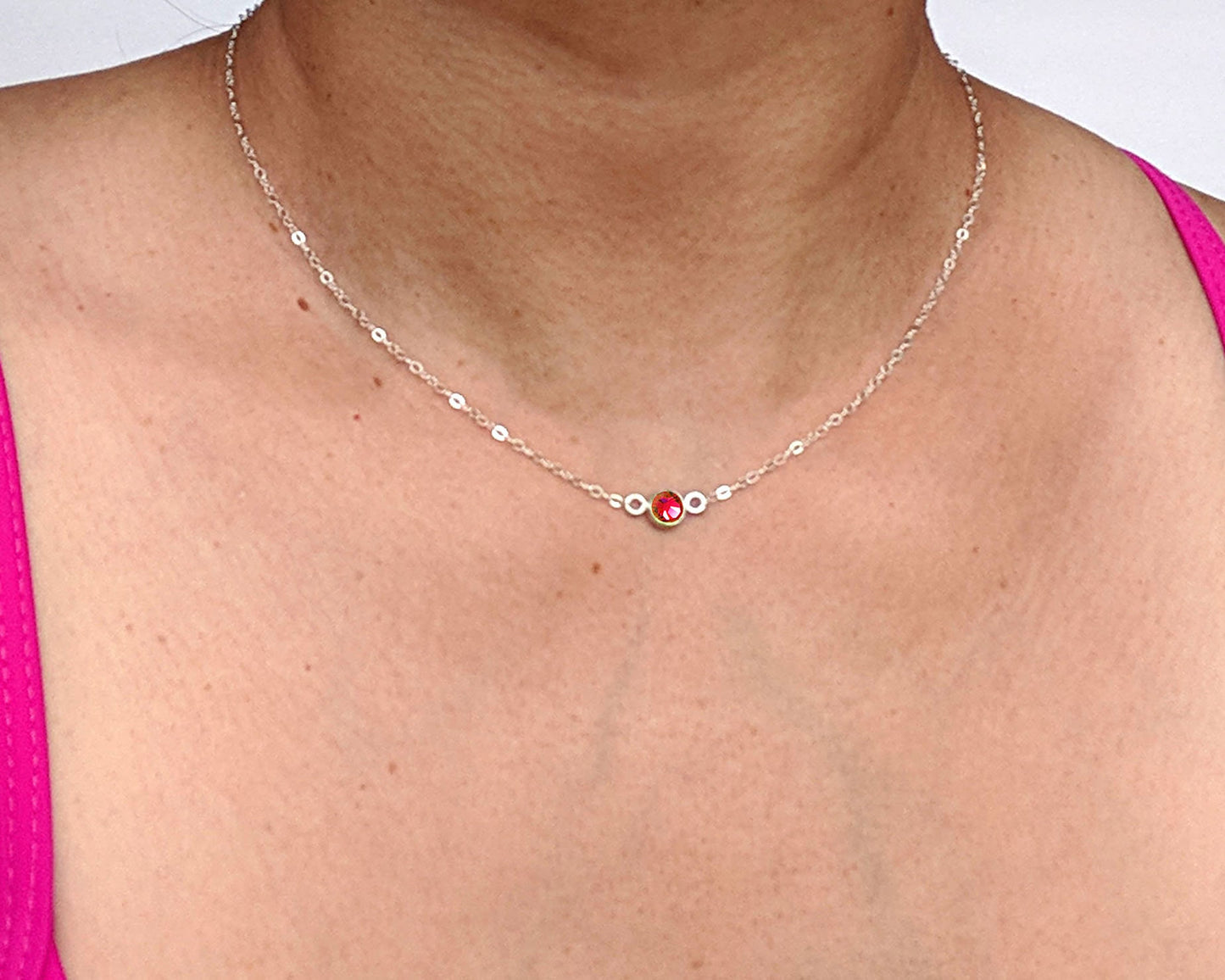 21st birthday gift for her Initial necklace June birthstone necklace StudioVy