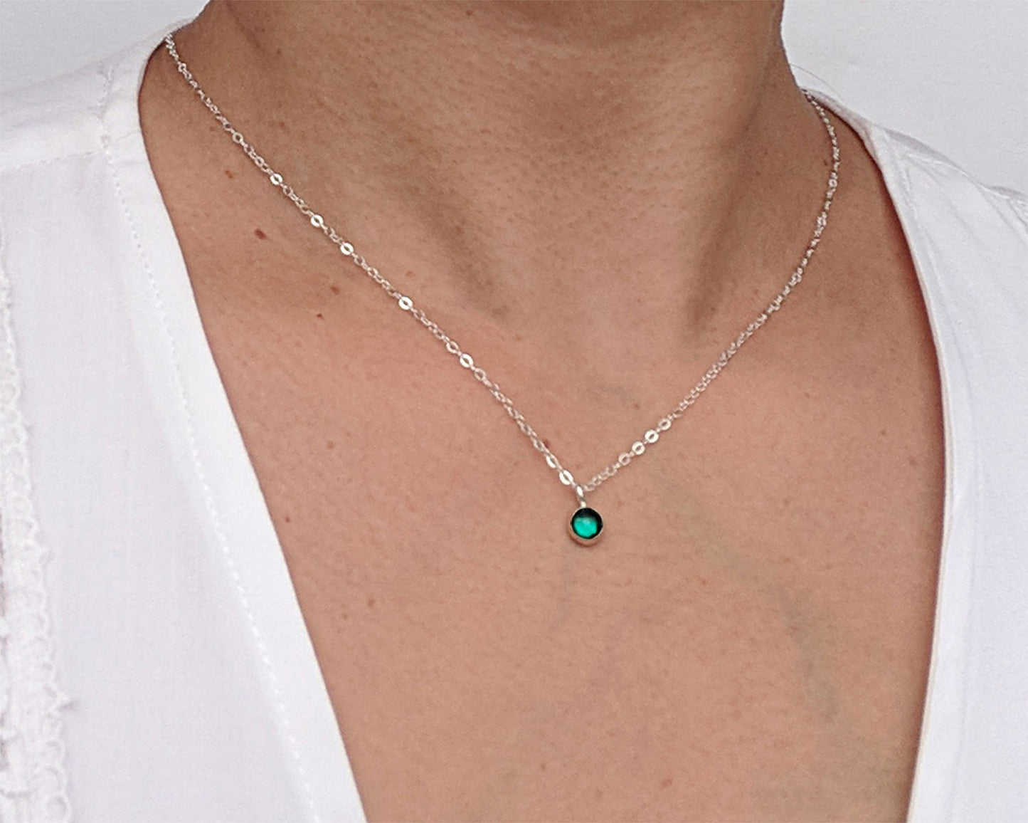 21st birthday gift for her Initial necklace June birthstone necklace StudioVy