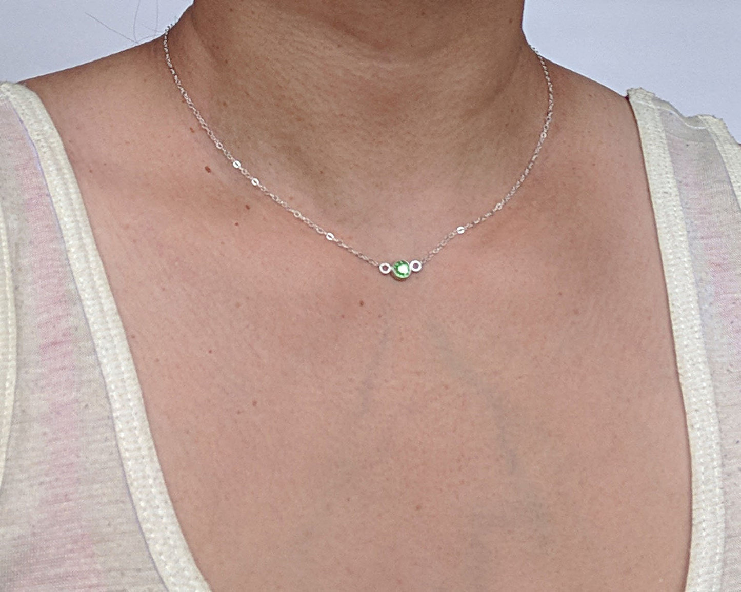 21st birthday gift for her Initial necklace June birthstone necklace StudioVy