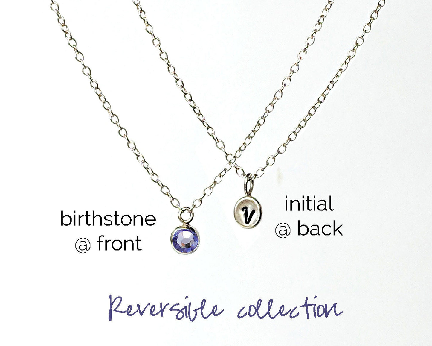 21st birthday gift for her Initial necklace June birthstone necklace StudioVy