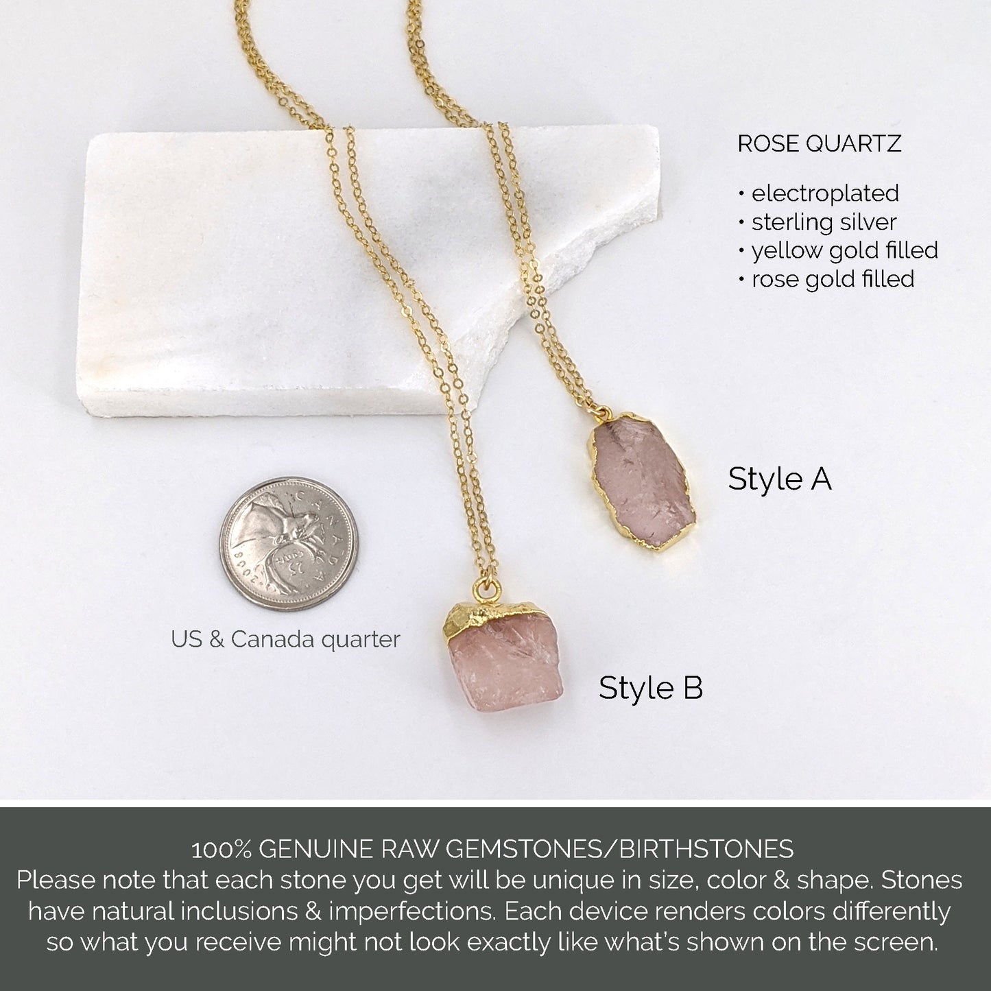 Electroformed necklace Large raw rose quartz necklace Raw gemstone pendant Electroformed crystal necklace Electroformed jewelry Chakra stone StudioVy
