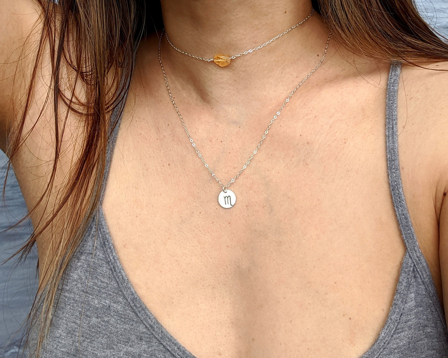 Raw birthstone jewelry Raw gemstone choker necklace Simple dainty stone necklace Raw crystal necklace Small Secret Santa gift Women birthday StudioVy