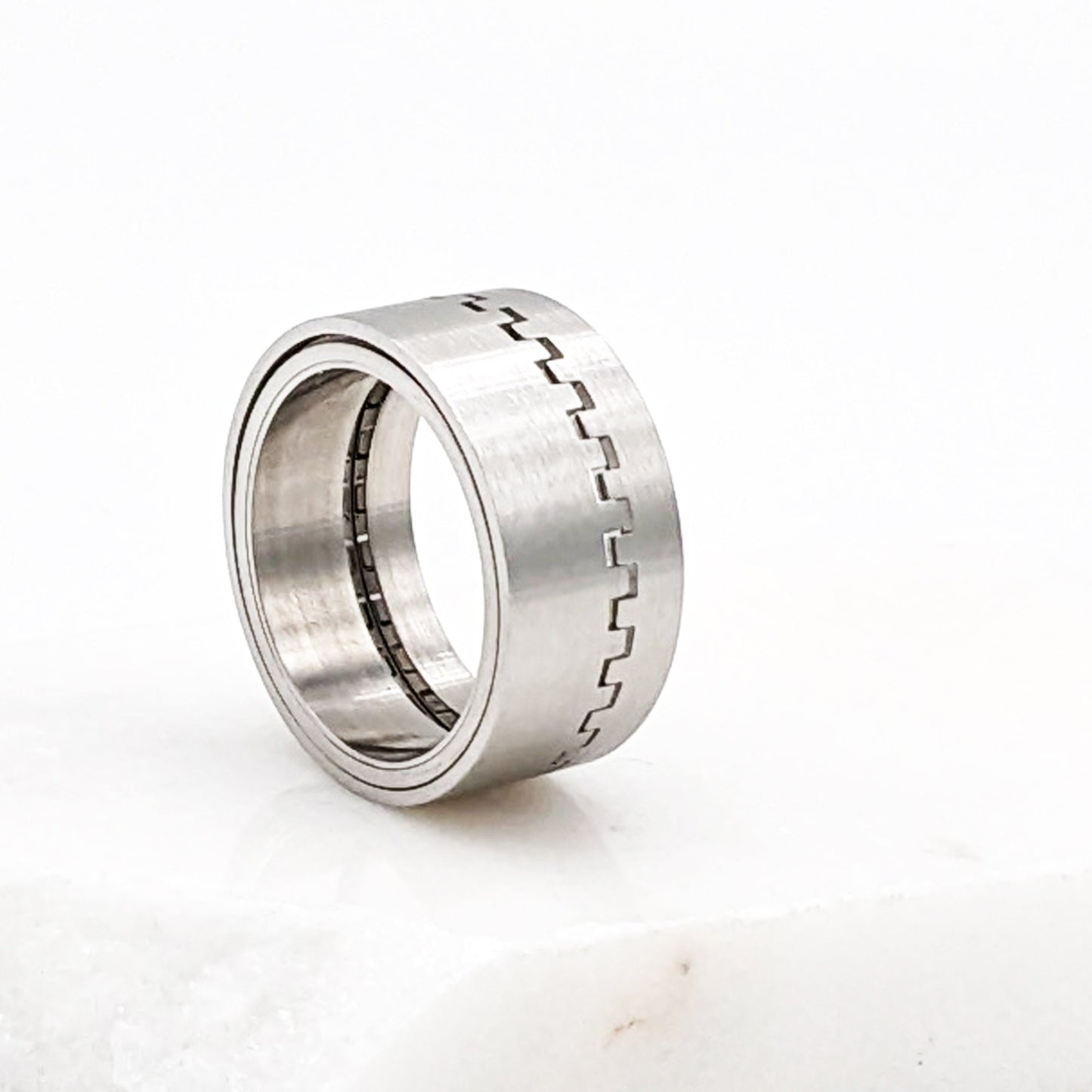 Fidget spinner ring/Anxiety ring with stacking gear for Men/Women/Kids StudioVy