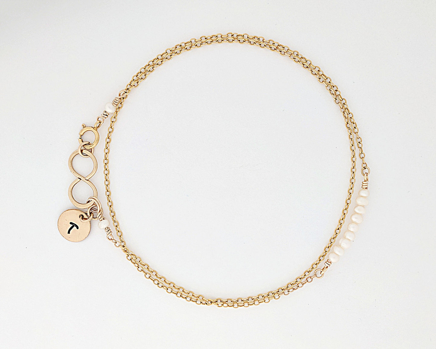 30th birthday gift for her | Seed pearl bracelet/anklet in gold or silver  StudioVy   