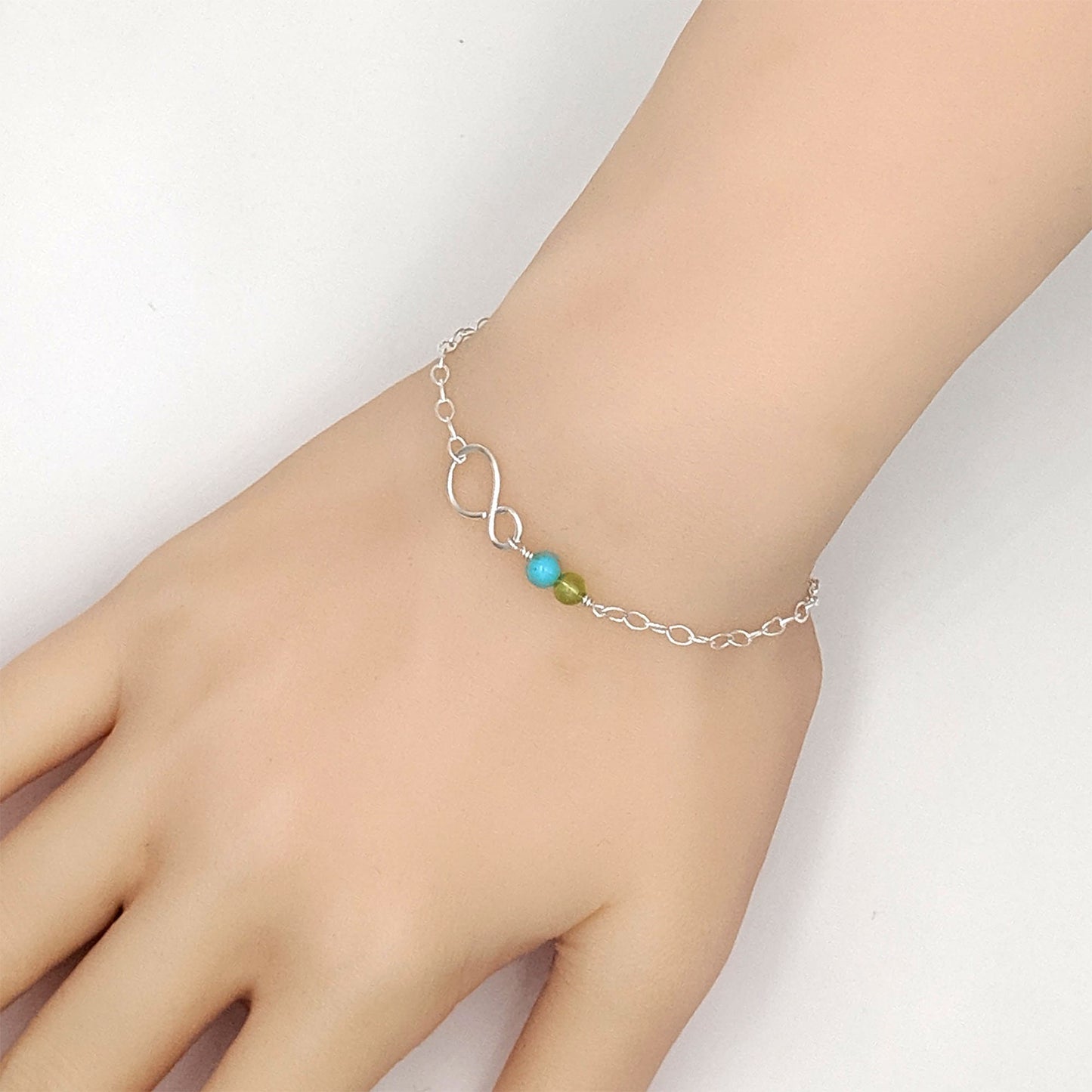 Best friend bracelet for 2-8 | Multiple gemstone/birthstone bracelet  StudioVy   