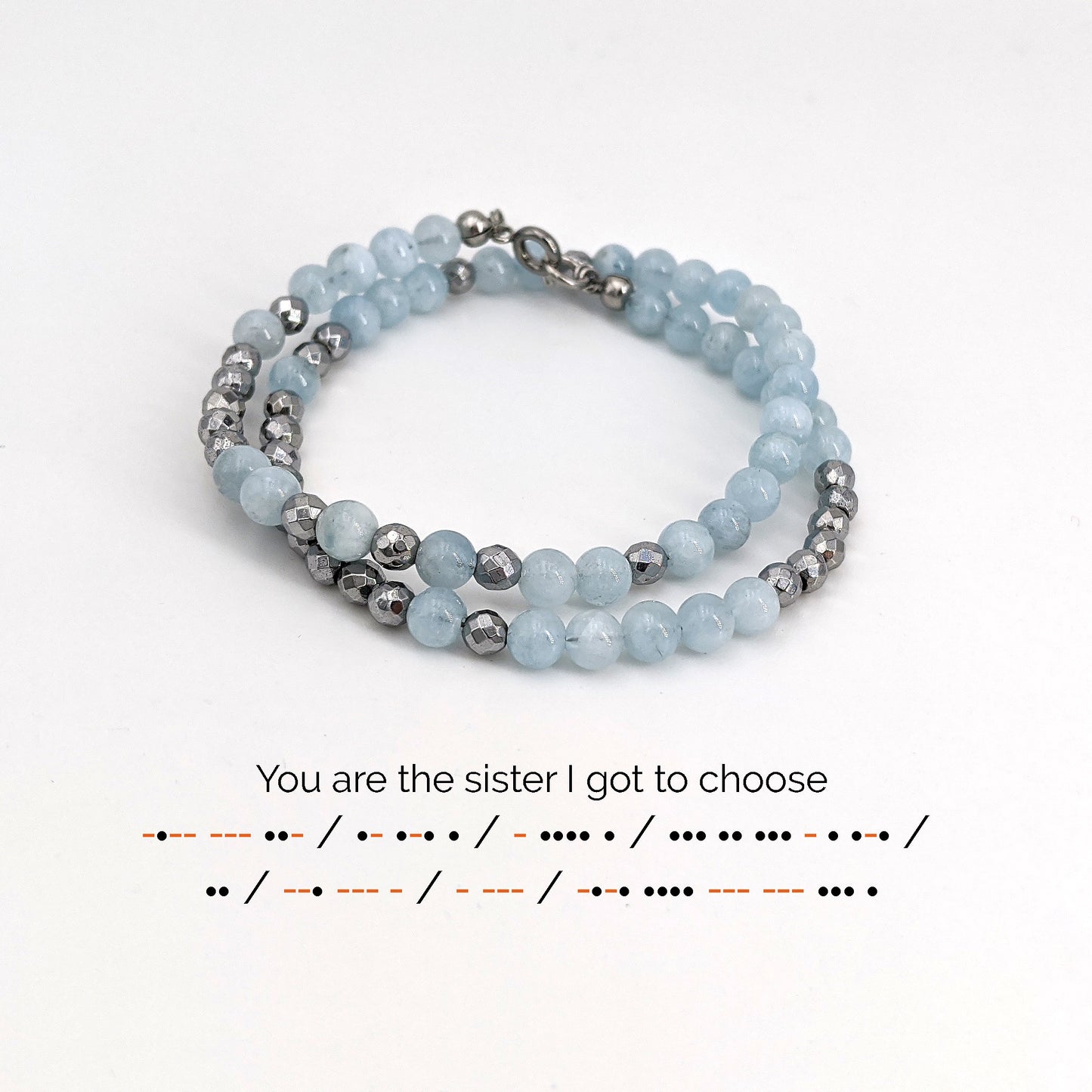 Convertible Morse code bracelet/Choker Morse code necklace with birthstone  StudioVy   