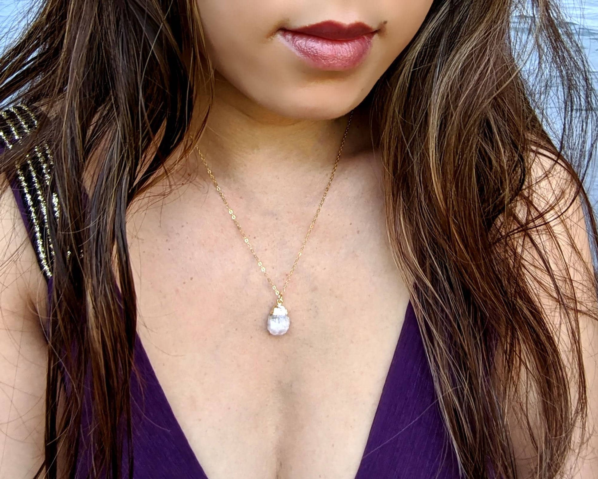 Raw ruby necklace Natural ruby pendant Raw gemstone necklace Raw crystal necklace July birthstone necklace 21st-60th birthday gifts Women  StudioVy   