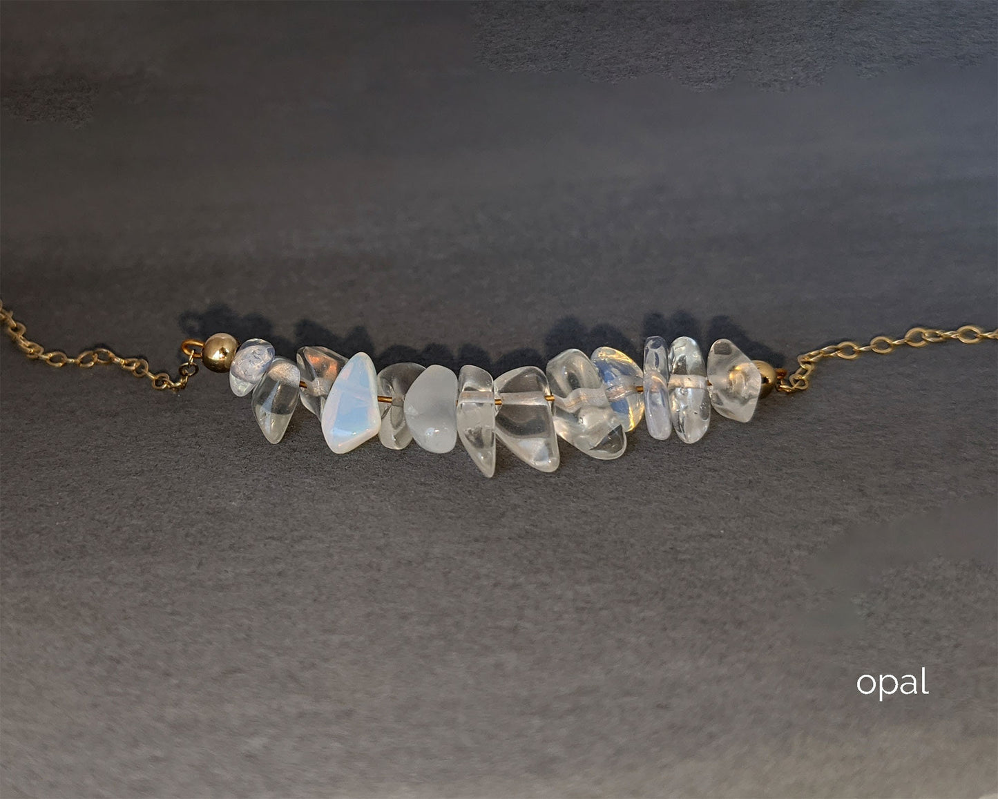 Gold filled anklet | Gemstone Ankle bracelet | Beach anklet with raw stone  StudioVy   