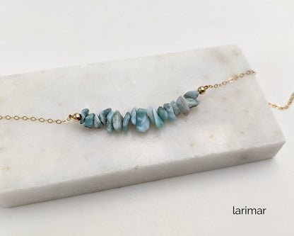 Raw larimar bracelet | Something blue for bride anklet w genuine gemstones  StudioVy   