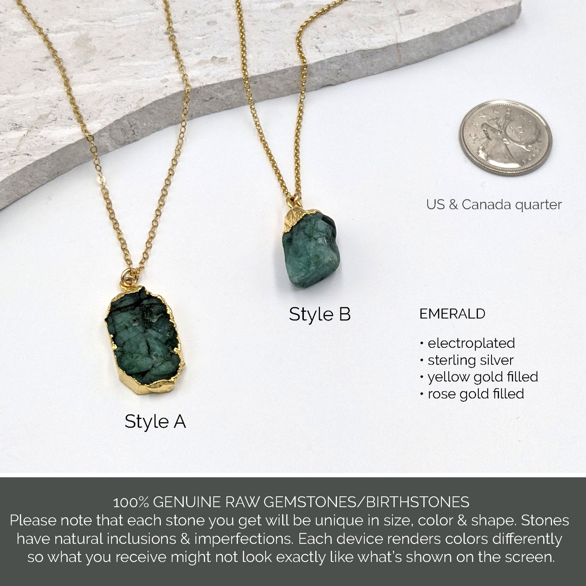Large raw emerald pendant necklace Raw emerald necklace Raw gemstone electroformed jewelry May birthstone necklace 40th birthday gifts women  StudioVy   