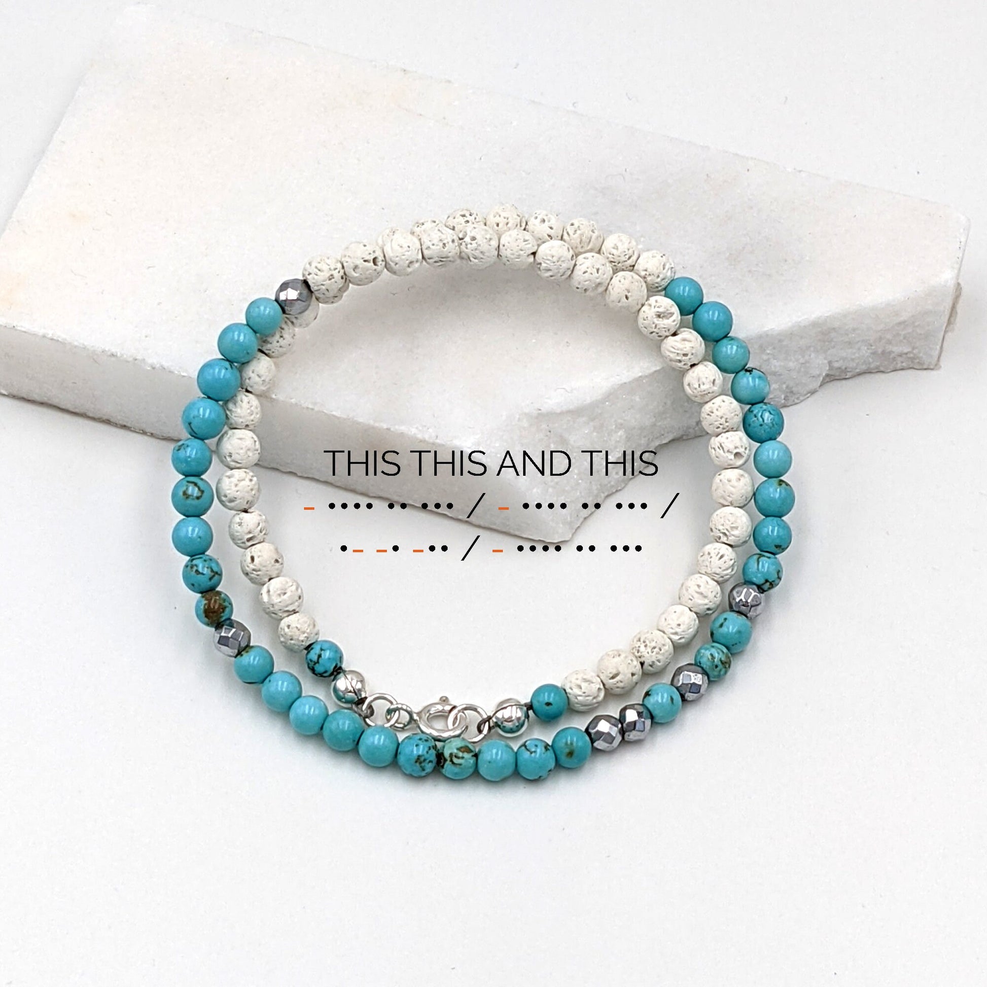 Morse code bracelet Men/Women Morse code necklace Amethyst bracelet Anxiety bracelet/Aromatherapy diffuser bracelet w chakra birthstone GIFT  studioVy   