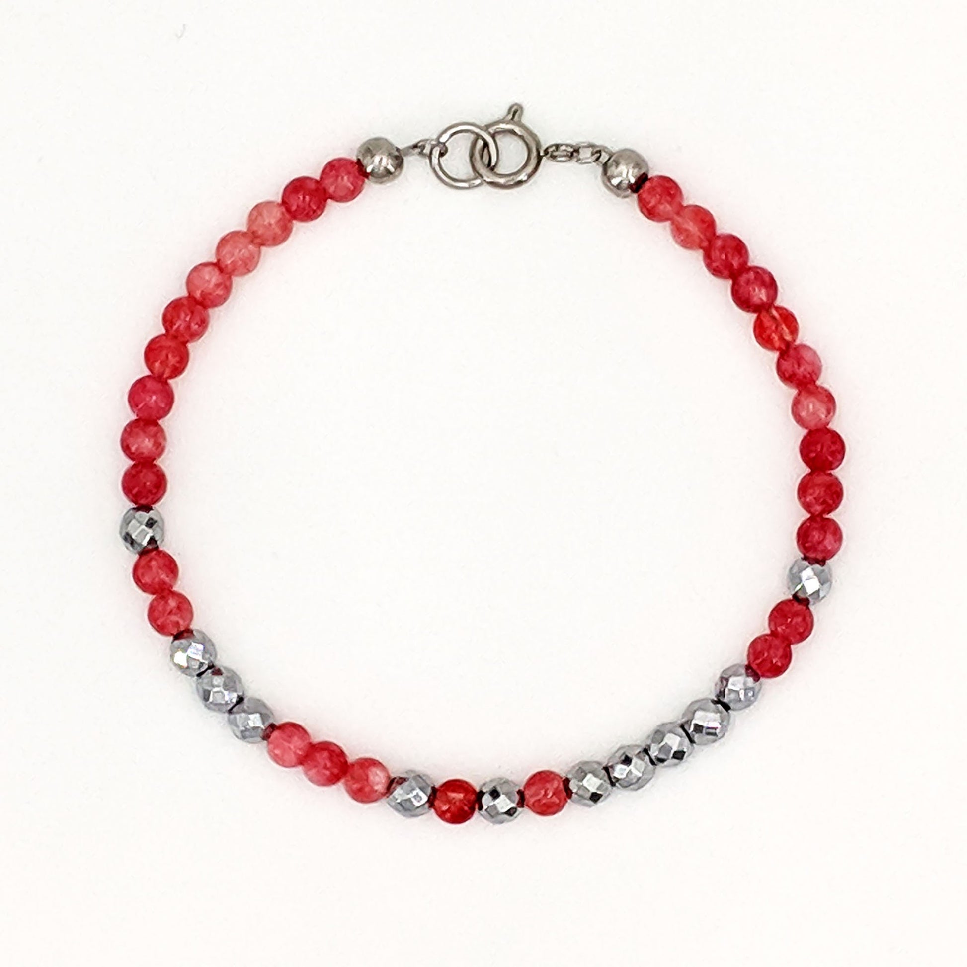 Real ruby bracelet Custom Morse code bracelet July birthstone bracelet  StudioVy   